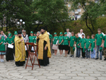 Фото, Владивосток, молебен перед началом крестного хода по границе