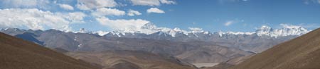 Вид на Гималаи с перевала
