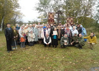 Крестный ход и молитва у Поклонного Креста в Дальнереченске