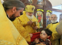Митрополит Вениамин совершил литургию в Андреевском храме