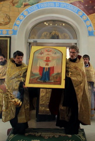 Список Порт-Артурской иконы Божией Матери принесён в Покровский храм г. Уссурийска