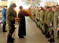 Освящение казарм совершили священники в Уссурийске