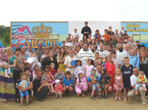 Фото. Уссурийск. 120 человек приняли Крещение в водах Кугуковского водохранилища 28 июля 2011 г.