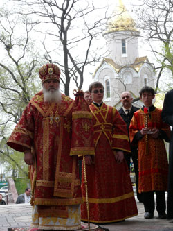 Фото. Владивосток. Молебен в честь 120-летия пребывания в Приморье цесаревича Николая