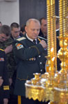 Мельников О.А. на освящении казачьего знамени