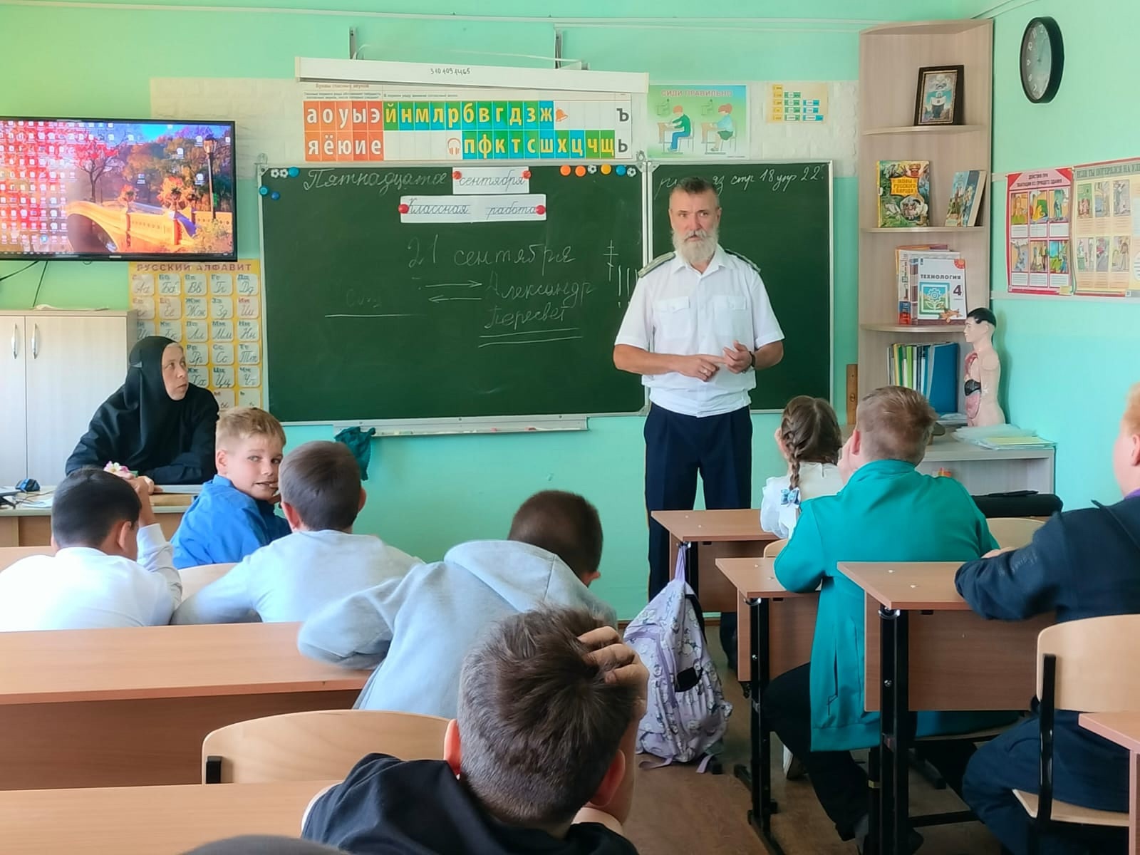 Для классов казачьей направленности школы села Чернышевка прошли мероприятия, посвященные 643-летию Куликовской битвы (+ Фото)