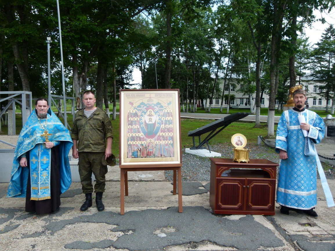 Крестный ход с иконой «Собор покровителей воинства Российского» проходит в Находкинской епархии.