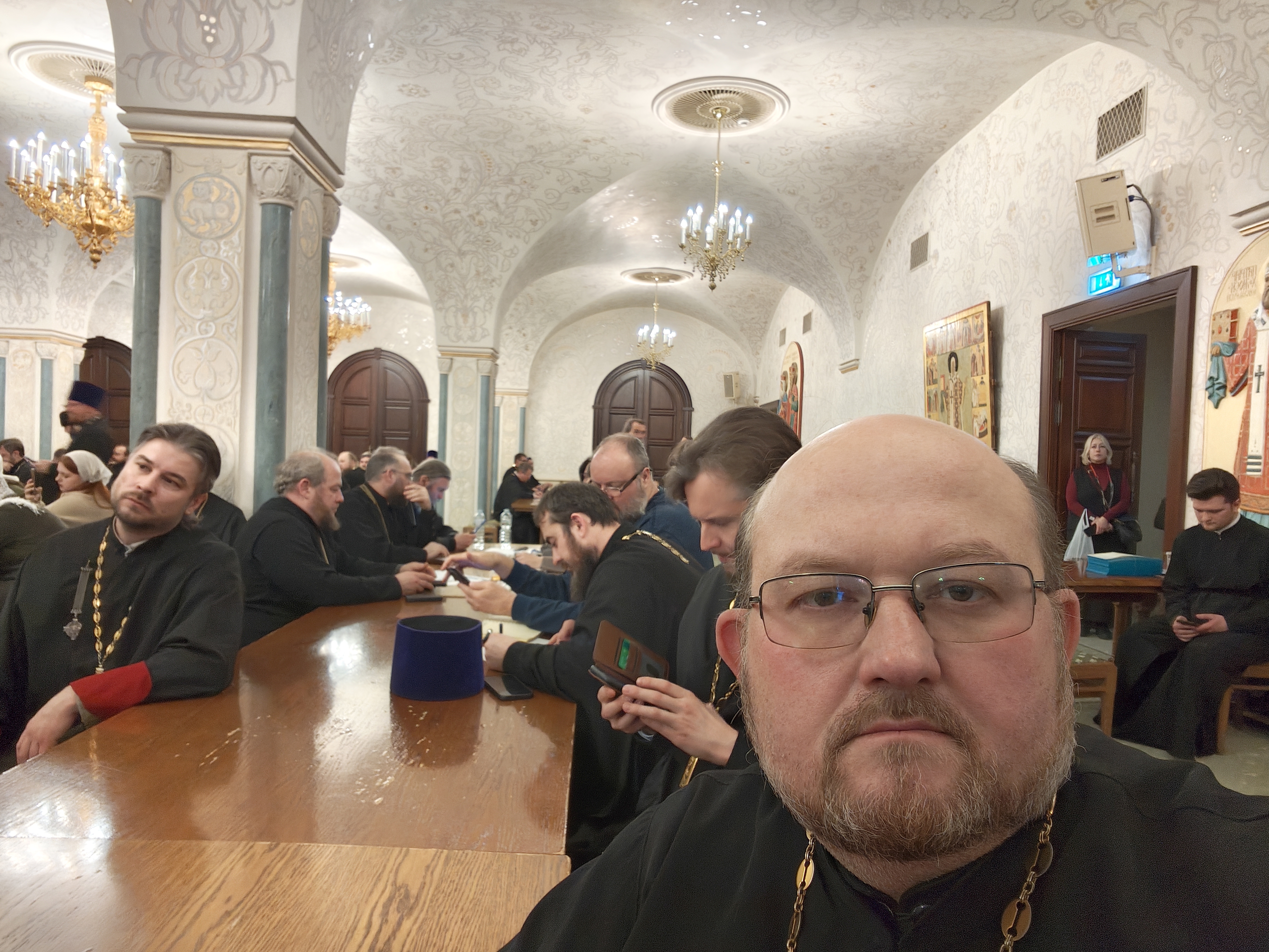 В рамках Рождественских чтений иерей Роман Капитанюк принял участие в совещании руководителей Епархиальных отделов .